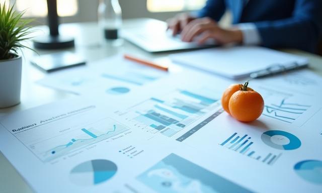Diagramas mostrando reducción de costes operativos en sector salud