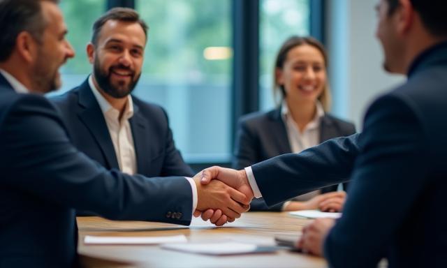 Reunión de negocios para desarrollo de alianzas estratégicas