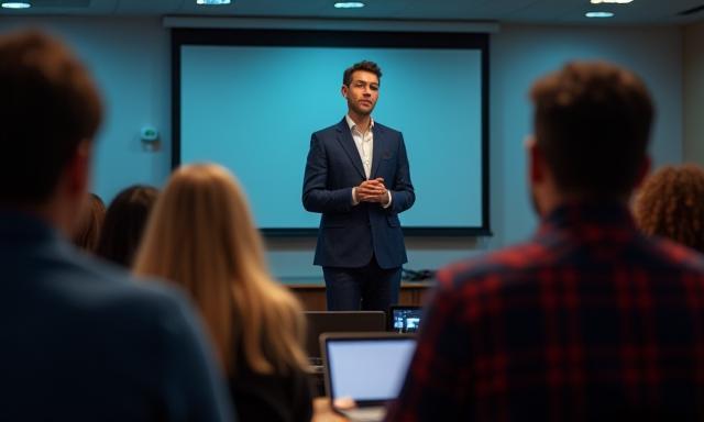 Sesión de formación en ventas con coach y equipo de ventas